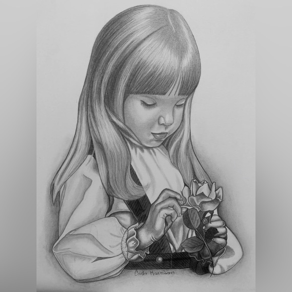 Graphite/Pencil Portrait Drawings - Picture 3 of 6